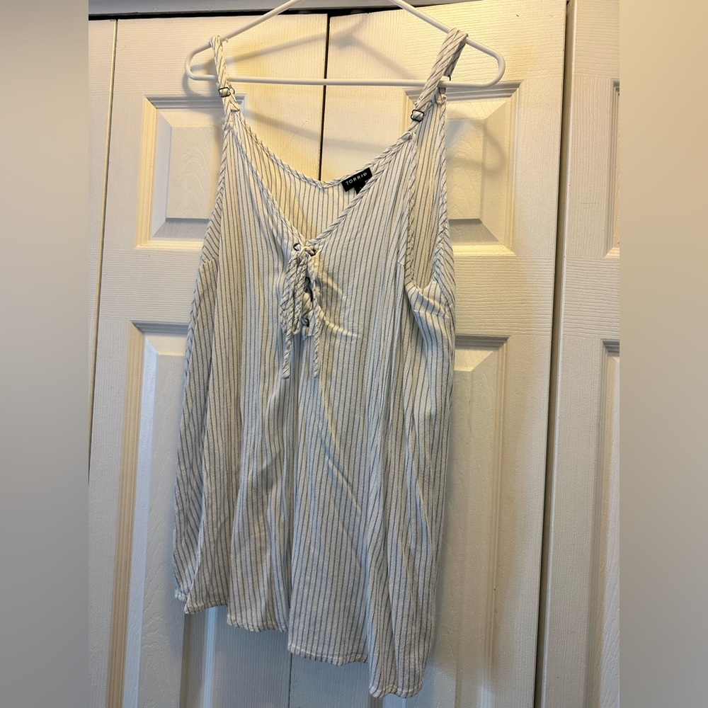 Torrid Blue and White Striped Cami Top- Size 1 or 1X
